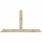 Ekena Millwork Portland Rough Sawn Timber Gable Bracket, Douglas Fir, 84"W x 45"H x 4"D x 6"F, 13/12 Pitch GBW084X45X0406POR00RDF - alternate 1
